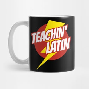 Super Latin Teacher - Funny Teacher Superhero Lightning Edition Mug